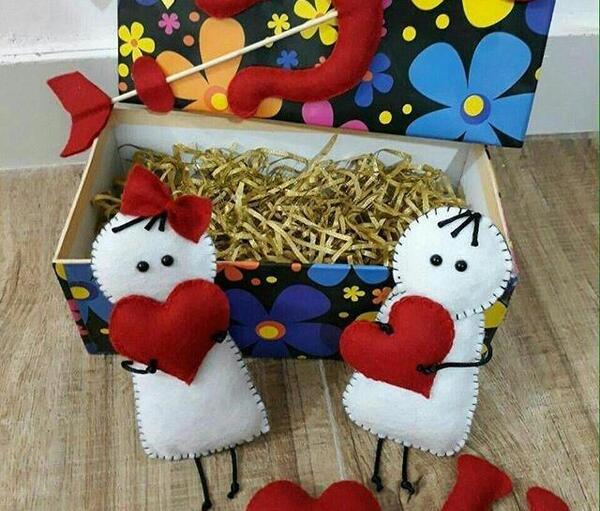 عکس ایده کادوی ولنتاین با نمد