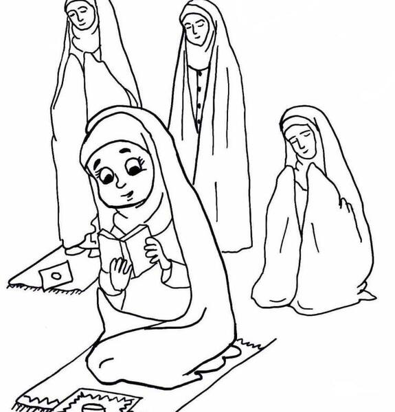 عکس ایده نقاشی نماز
