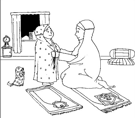 عکس ایده نقاشی نماز