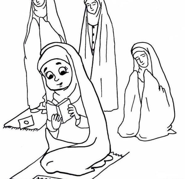 عکس ایده نقاشی نماز