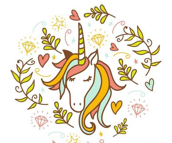 عکس ایده نقاشی یونیکورن