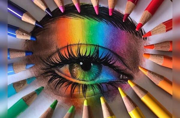 عکس ایده نقاشی با نقطه