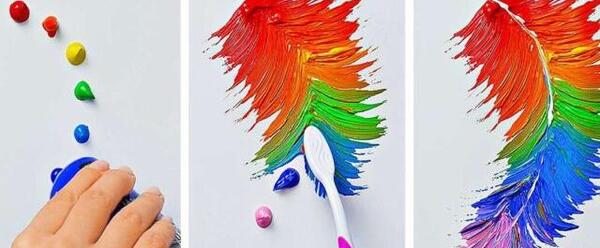 عکس ایده نقاشی با نقطه