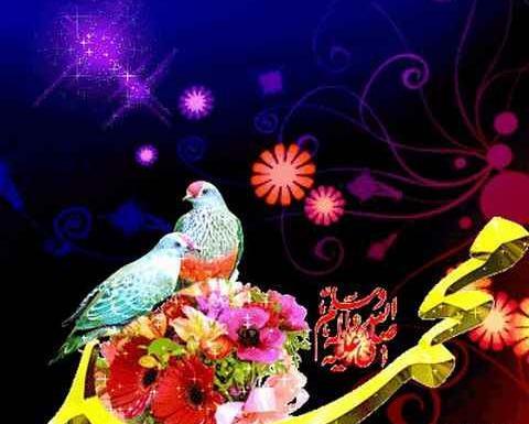 عکس نوشته پروفایل حضرت محمد