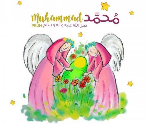 عکس نوشته پروفایل حضرت محمد