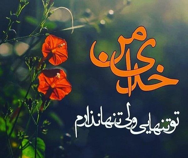 عکس نوشته خدای من شکرت