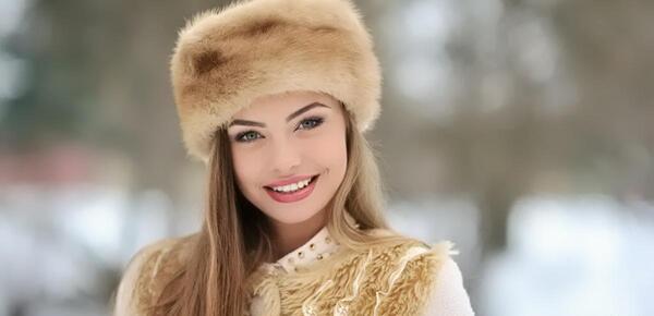 عکس کلاه پشمی روسی دخترانه