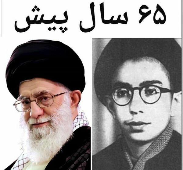 عکس رهبر بدون ریش