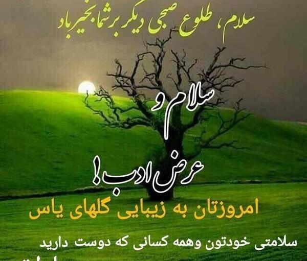 عکس نوشته سلام و عرض ادب