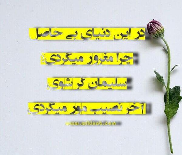 عکس نوشته غرور و مرگ