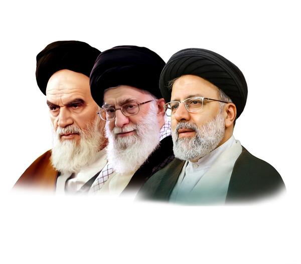 عکس رهبر و رئیسی