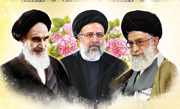 عکس رهبر و رئیسی