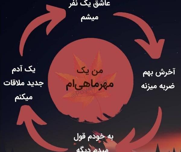 عکس نوشته من یه دختر مهر ماهی ام
