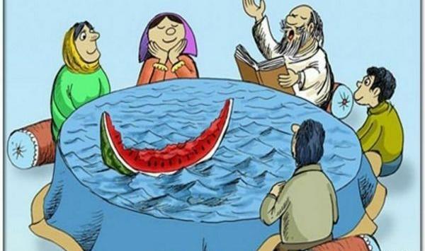 عکس ایده نقاشی شب یلدا ساده