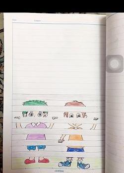 عکس ایده نقاشی گوشه دفتر