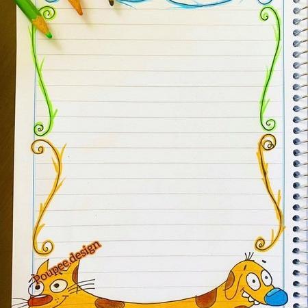 عکس ایده نقاشی گوشه دفتر