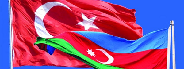 عکس پرچم ترکیه و آذربایجان
