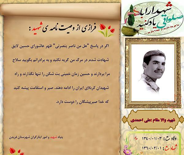 عکس نوشته زندگی نامه شهدا