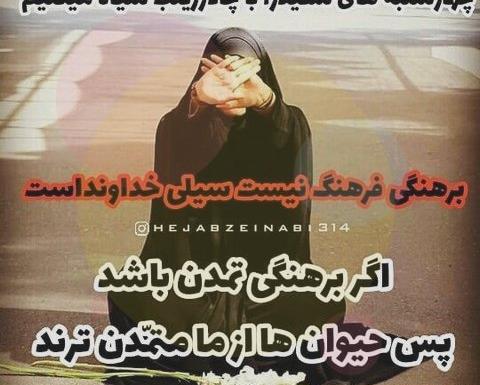 عکس نوشته در مورد حجاب و چادر