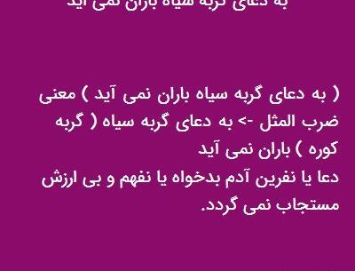 عکس نوشته با دعای گربه سیاه بارون نمیاد