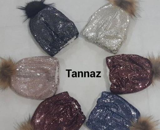 عکس کلاه زمستانی پولکی