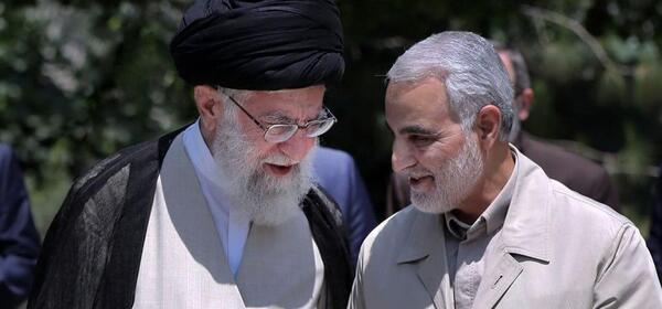 عکس رهبر با حاج قاسم سلیمانی