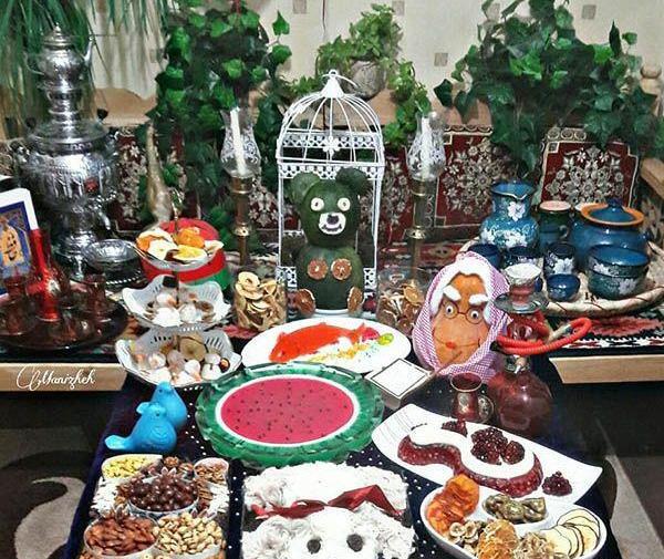 عکس ایده چیدمان یلدا