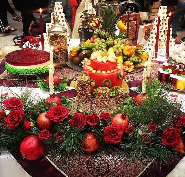 عکس ایده چیدمان یلدا