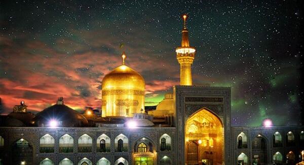 عکس نوشته آمده ام امام رضا