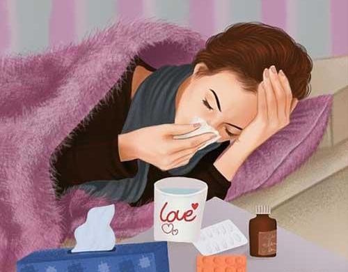 عکس نوشته خنده دار سرماخوردگی