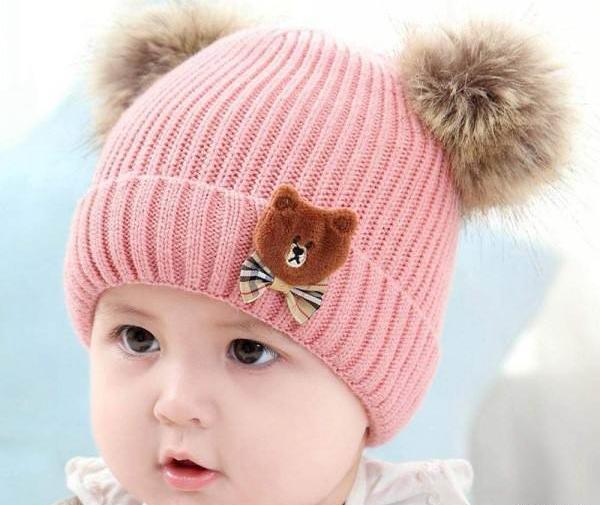عکس کلاه نوزادی دخترانه