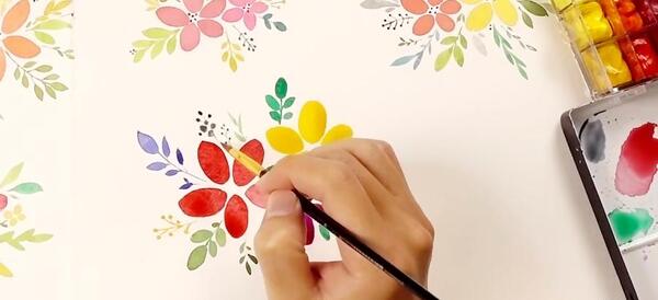 عکس ایده آموزش نقاشی با آبرنگ مبتدی