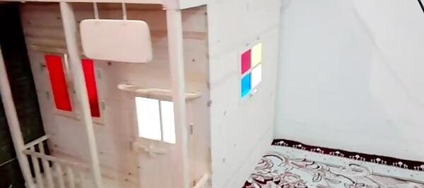 عکس کلبه چوبی بچه گانه