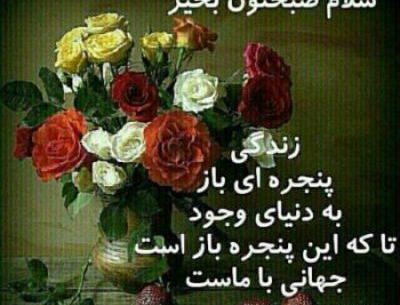 عکس نوشته صبح بخیر رسمی