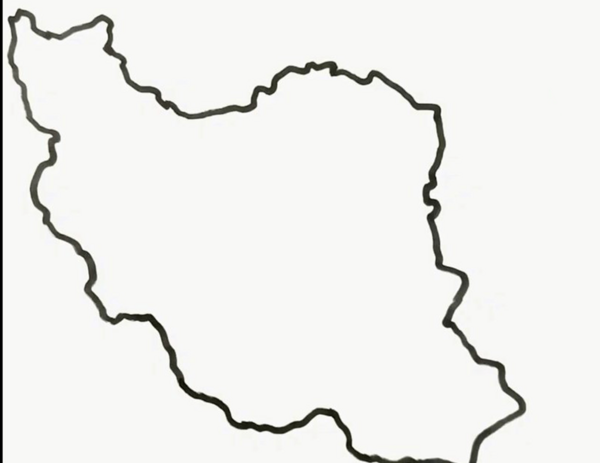 عکس نقاشی ساده نقشه ایران