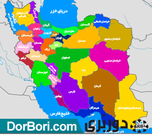 عکس نقاشی ساده نقشه ایران