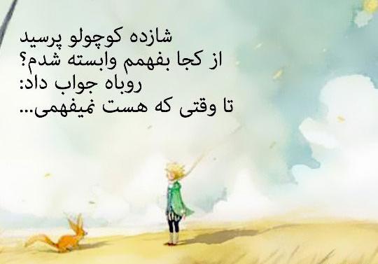 عکس نوشته های کتاب شازده کوچولو