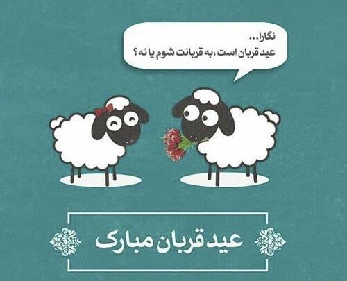استیکر عکس نوشته عید قربان