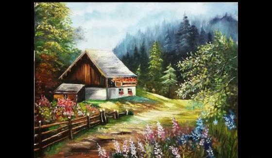 عکس کلبه سیاه قلم