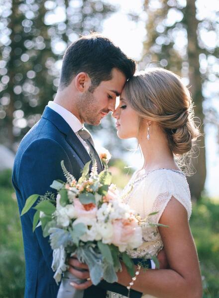 عکس عروس داماد با ژست