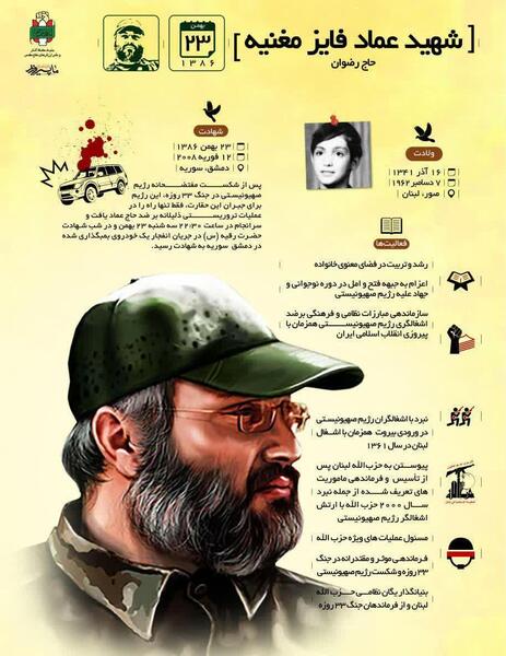 عکس نوشته شهید عماد مغنیه