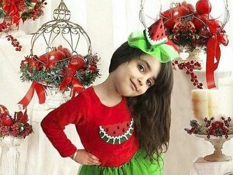 عکس لباس شب یلدا کودکان