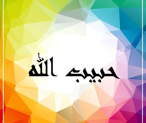 عکس نوشته حبیب الله