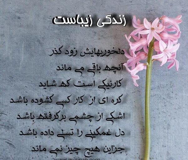 عکس نوشته زندگی خیلی زیباست