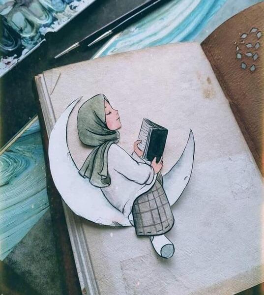 عکس ایده نقاشی حجاب