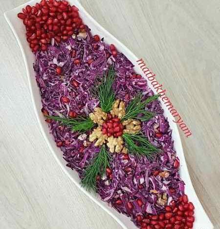 عکس های تزیین سالاد کاهو ساده