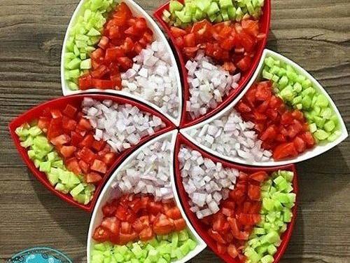 عکس های تزیین سالاد کاهو ساده