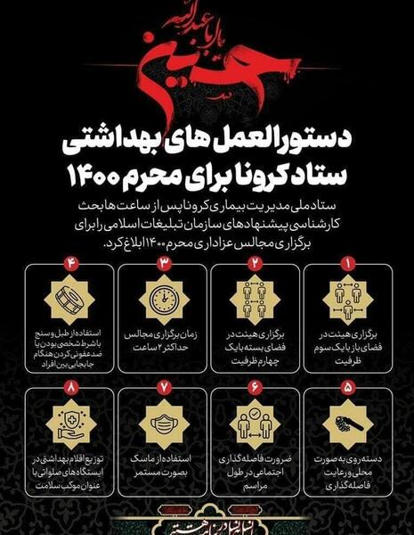 عکس نوشته محرم کرونا