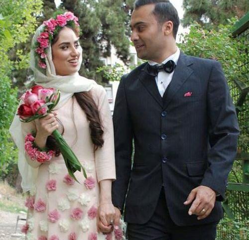 عکس های ازدواج هانیه غلامی و همسرش