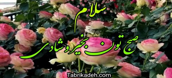 فیلم عکس نوشته سلام صبح بخیر